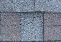 minute cracking in shingles